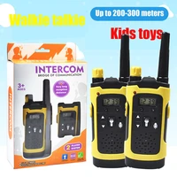 wireless walkie talkie toys 2pcs remote intercom electronic toy portable long reception distance walkie talkie kids h1125