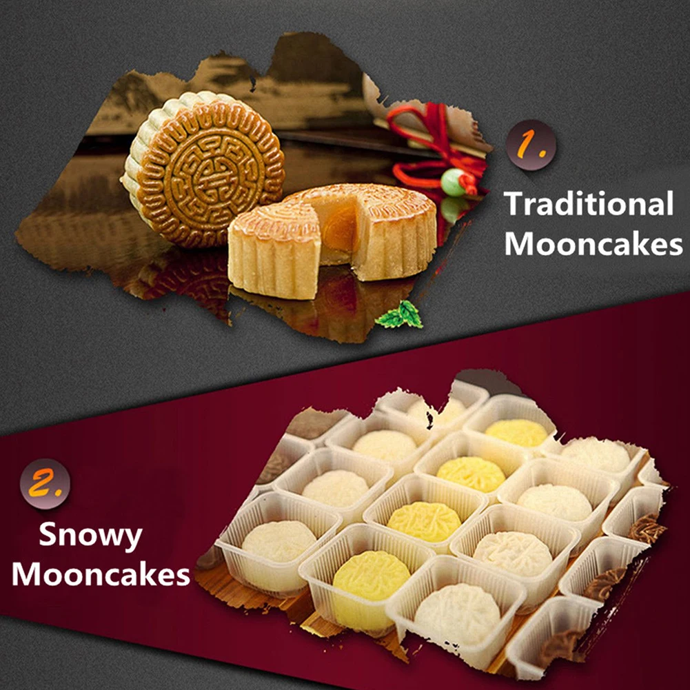 

Mould Mooncake Mold Tool Cutter Set Cooking Kitchen 75g 8 Flower Stamps