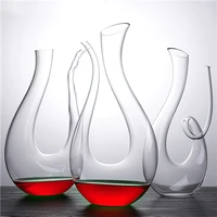 glass decanter european creativity u shape transparent wine dispenser pot drinkware household kitchen supplies bar decoration