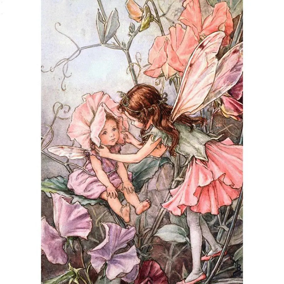 

New home full square/round diamond 5D DIY diamond painting custom "little girl"3D embroidery cross-stitch D home decoration gift