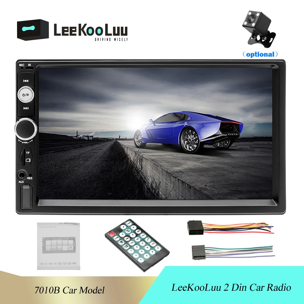 Автомагнитола LeeKooLu мультимедийный плеер с 7 &quotсенсорным экраном MP5 Bluetooth USB TF FM