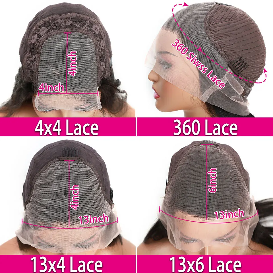 BeQueen 360 парик с глубокой волной HD 30 дюймов 13x 6