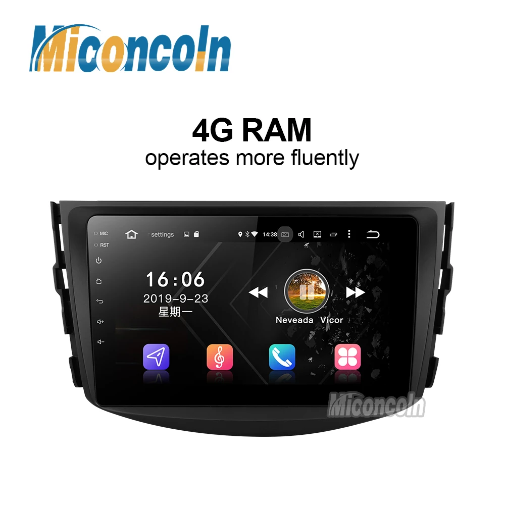 4G ram 32G Автомобильный DVD gps навигатор palyer Android 9 0 автомобильный dvd плеер для toyota rav4 2007