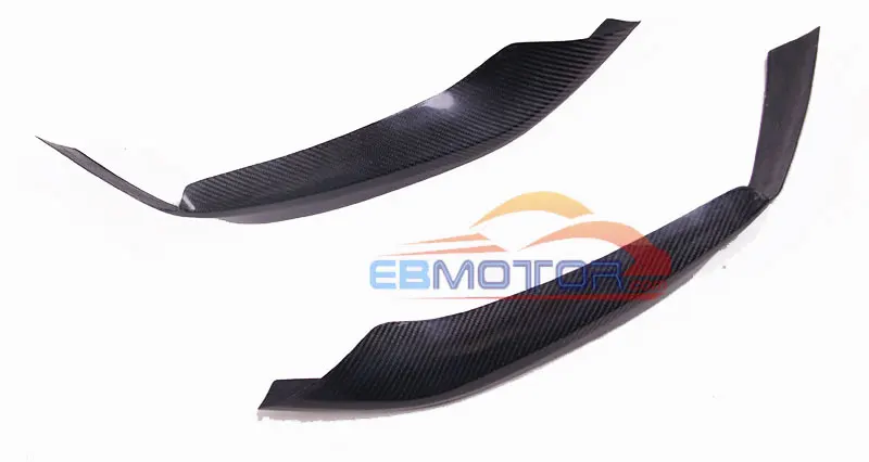 P Стиль Реальные углеродного волокна передний спойлер сплиттер 3 предмета в