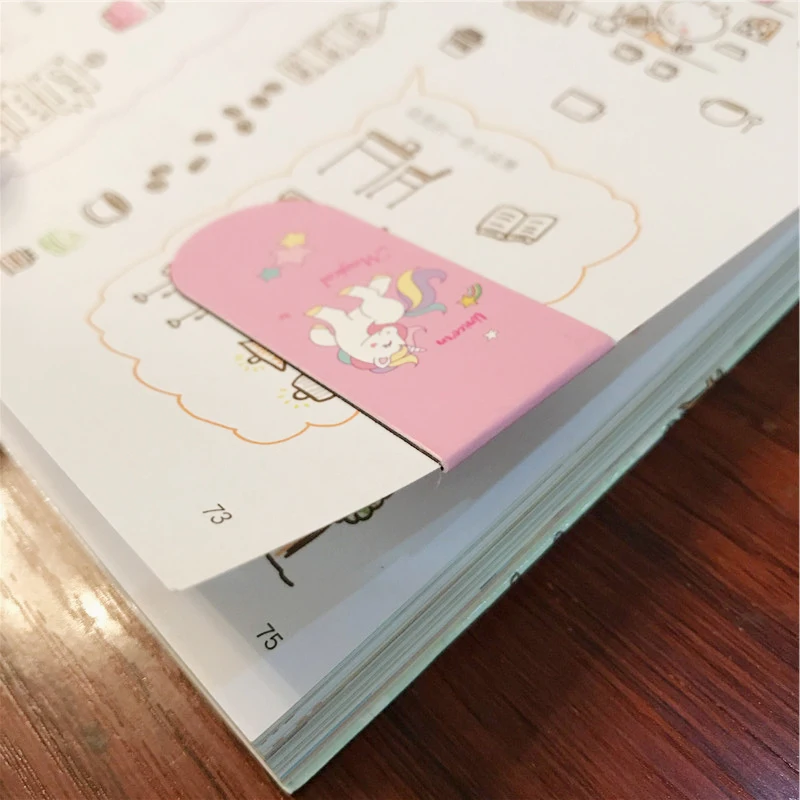 4 шт./компл. мультяшный Единорог фламинго вишня Сакура необычный бумажный зажим