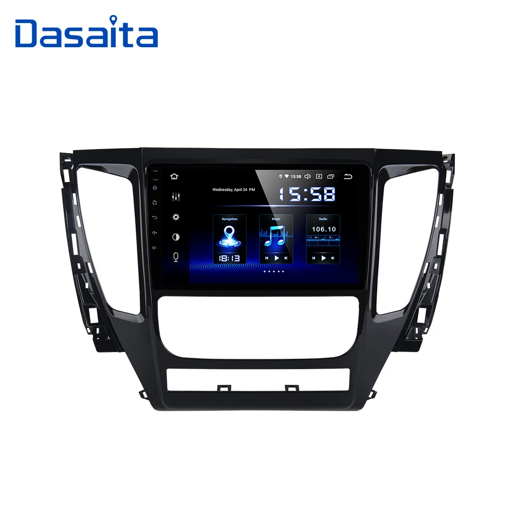 Dasaita 9 &quotAndroid 10 0 Автомобильный GPS радио плеер для Mitsubishi Pajero Sport 2017 с восьмиядерным 4