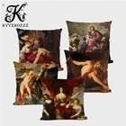 Декоративная наволочка для подушки, картина маслом по греческой мифологии, Zeus Athena, Great Man of The West, птица Наполеона, Иисуса, наволочка