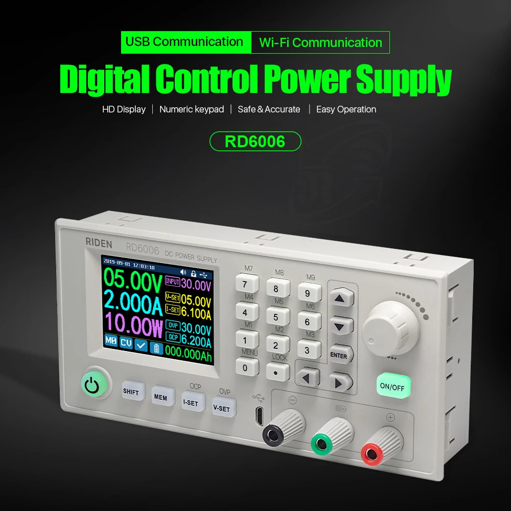 RD6006 RD6006W USB DC понижающий модуль питания преобразователь напряжения вольтметр 60 в 5