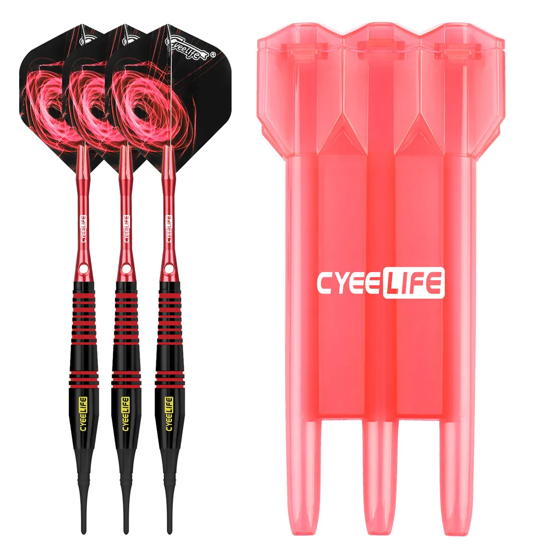 

CyeeLife 18g Professional Electronic Soft Tip Darts With Box,New one piece Flights dont falling off&Not easy to break