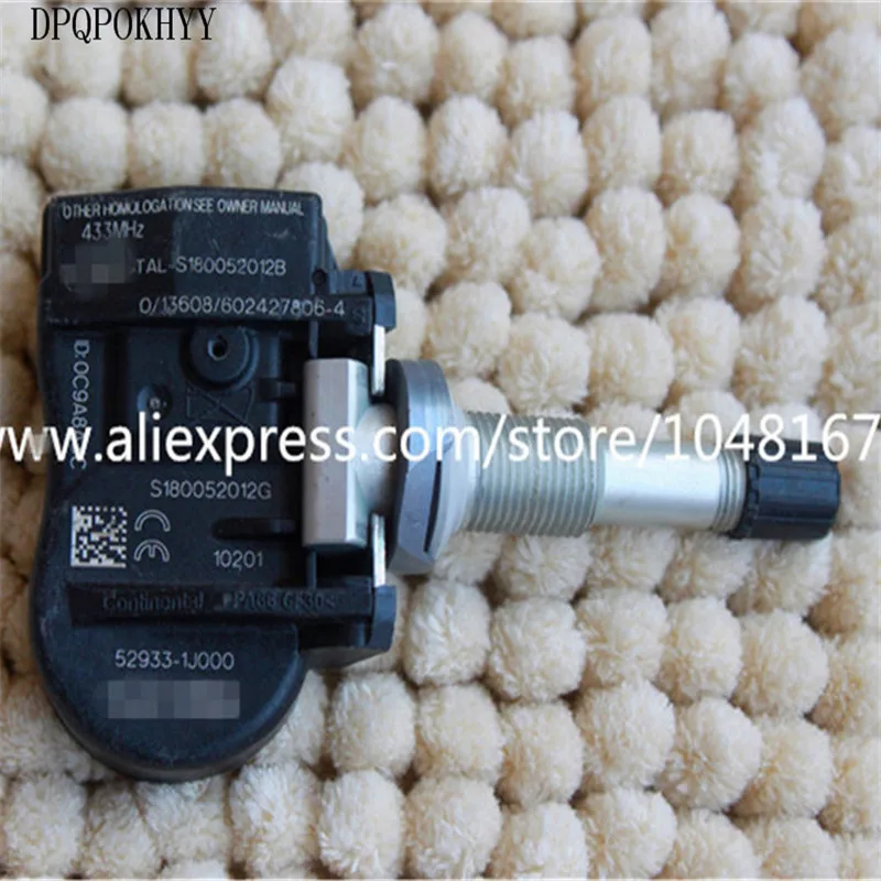 Датчик давления в шинах DPQPOKHYY OEM 52933-1J000,529331J000 TPMS, датчик контроля давления в шинах 433 МГц, чехол для Hyundai, Kia K5