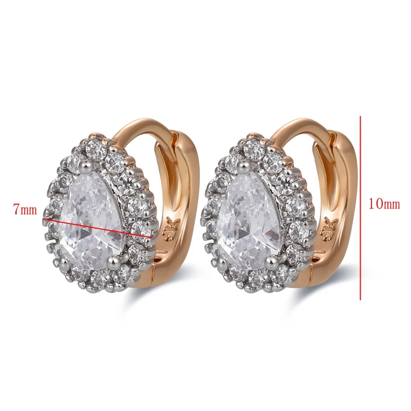 AliExpress, распродажа, Золотые серьги для женщин, Bijoux CC, серьги-кольца Brincos CZ Zircons, серьги, 3E18K-20