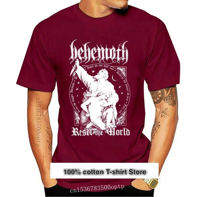 

Camiseta Behemoth para hombre, reinicio, negra, nueva