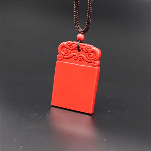 Китайский натуральный красный Органическая киноварь камень дракон кулон