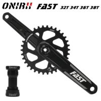crankset onirii fast 9 10 11 12 speed mtb bike for bicycle 170 175mm 32t 34t 36t 38t bb6873 chainset with bottom bracket
