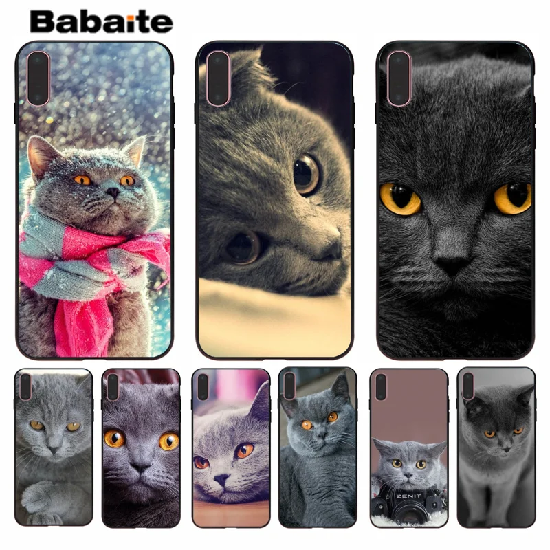 Babaite Британский короткошерстный Кот в продаже окрашенный мягкий чехол для