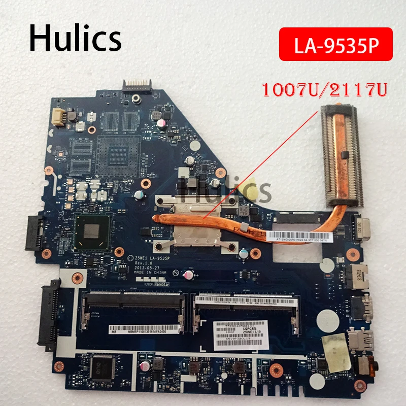 

Оригинальная материнская плата Hulics Z5WE1 LA-9535P для Acer aspire E1-530 E1-570, материнская плата для ноутбука 1007U 2117U