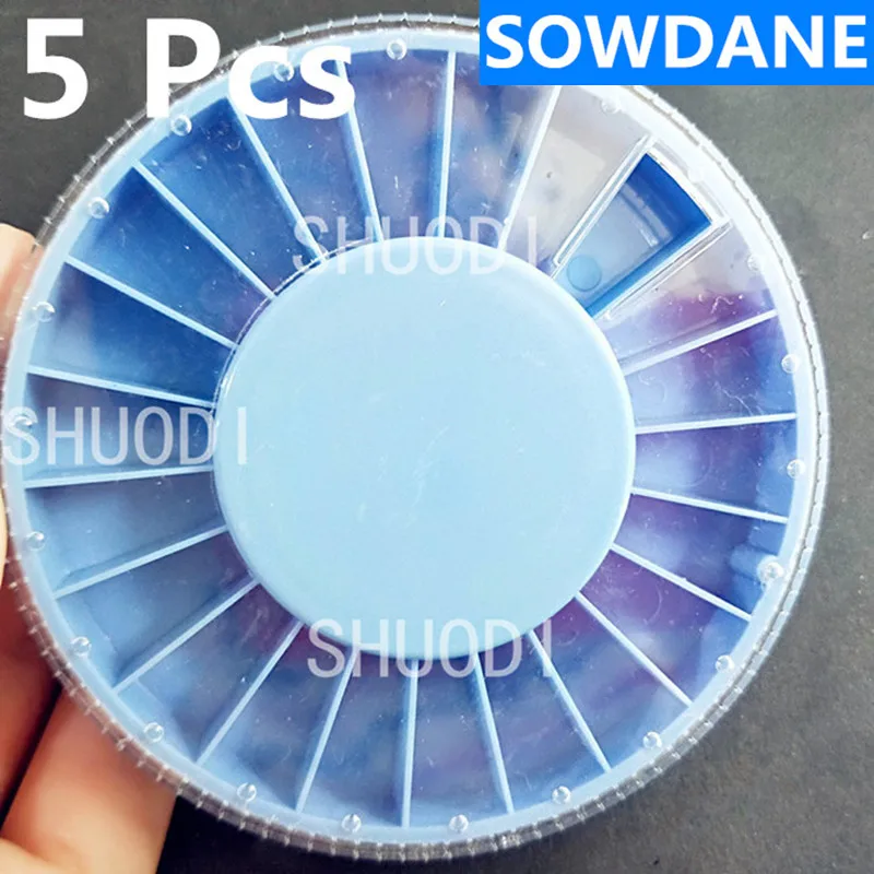 5 коробок из 22 круглых контейнеров для стоматологических ортодонтических скоб