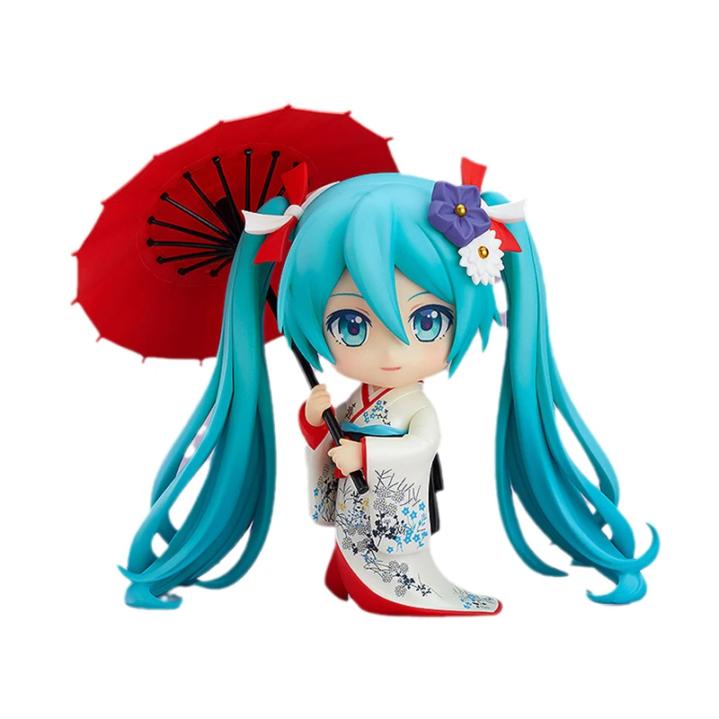 

Кимоно с аниме-фигурками Nendoroid Hatsune Miku Korin Ver. Экшн-фигурка Q Version, модель, украшение, коллекционная игрушка, рождественский подарок