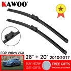 Автомобильные щетки KAWOO мягкие резиновые ветрозащитные стеклоочистители, лезвия для VOLVO V60 26 