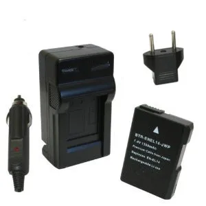 Белый EN-EL14 RU EL14 ENEL14A EL14 EL14A Батарея+ Зарядное устройство для Nikon ENEL14 D5600 D3500 d5200 d5100 d3100 d3200 D3400 P7100 P7800, df - Цвет: Белый