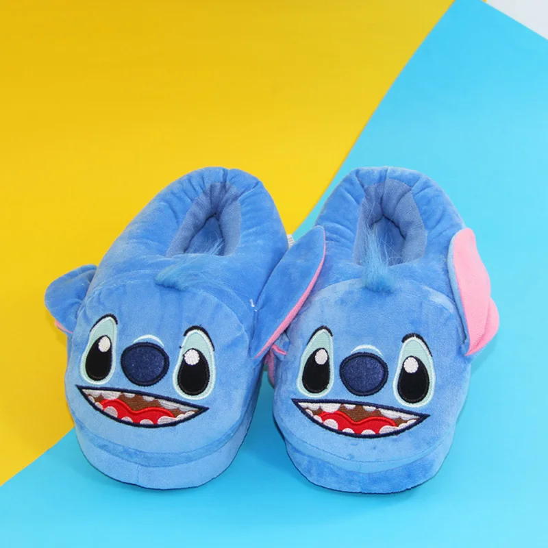 Stitch Cotton slippers Disney anime Creativity shoes cute Lilo & Stitch plush flip flop Keep warm dolls children birthday gifts