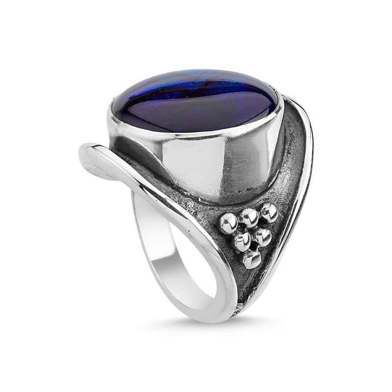 

Серебряное ручное кольцо Silverlina Abalonlu