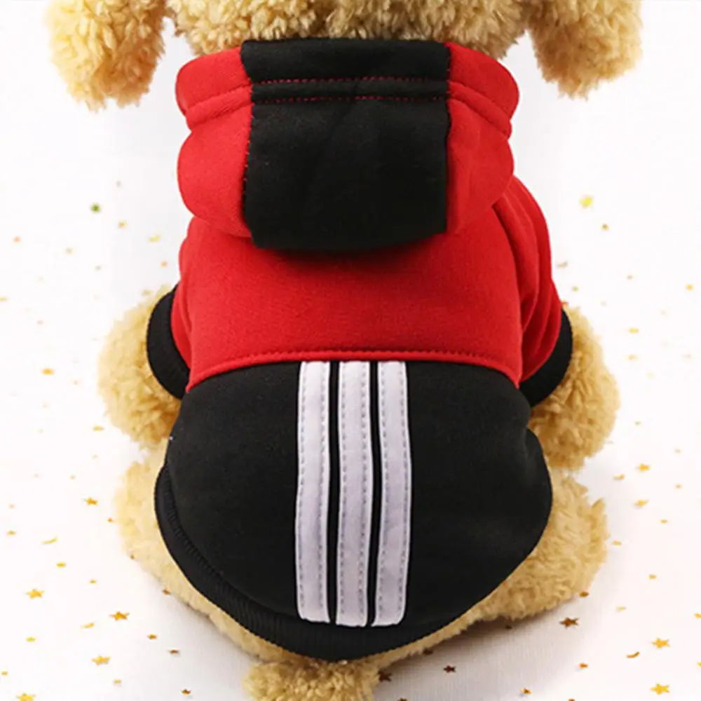 

Winter Pet Vest Warm Pets Clothing T-Shirt Puppy Chihuahua French Bulldog Hooded Coat Shirts Cute Printed Cotton Dog Clothes