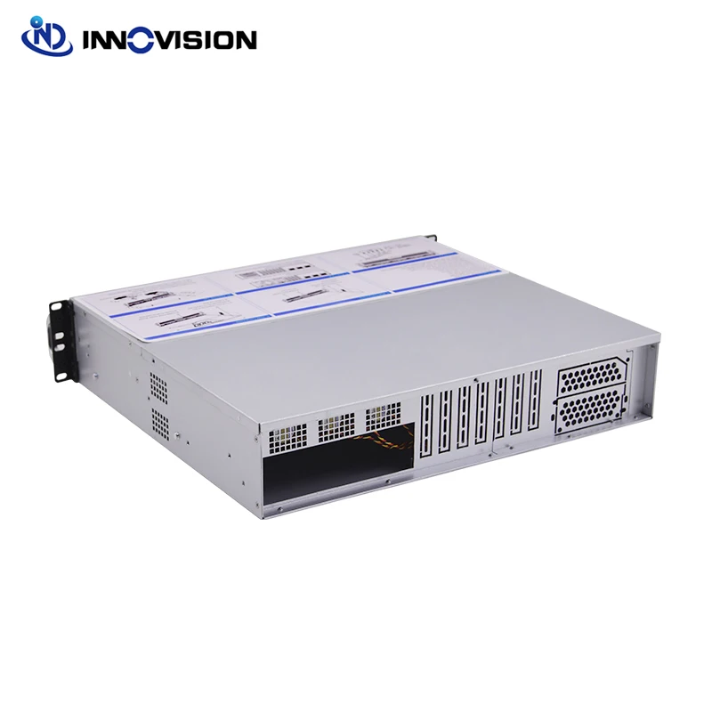 Гибкая компактная Серверная шасси 2U L = 400 мм 4 отсека корпус hotswap для NAS/NVR|Корпуса