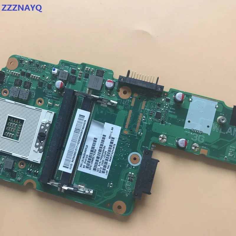 Материнская плата ZZZNAYQ для ноутбука TOSHBA Satellite L855 L850 6050A2509901-MB-A02 V000275350 HM76 DDR3