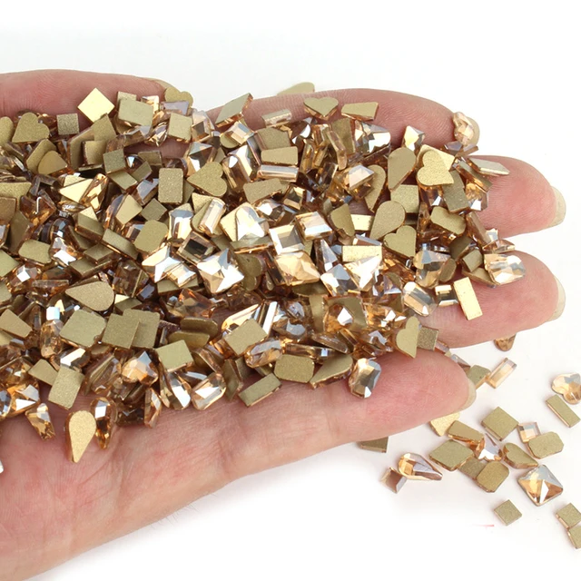 100 шт./компл. формы смешивания ногтей С кристалалми и стразами СТРАЗА под камень AB