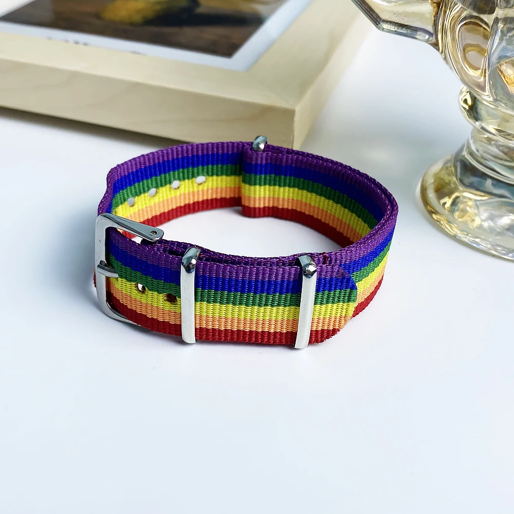 

Nepal Rainbow Lesbians Gays Bisexuals Transgender Bracelets for Women Girls Pride Woven Braided Men Couple Friendship Jewelry