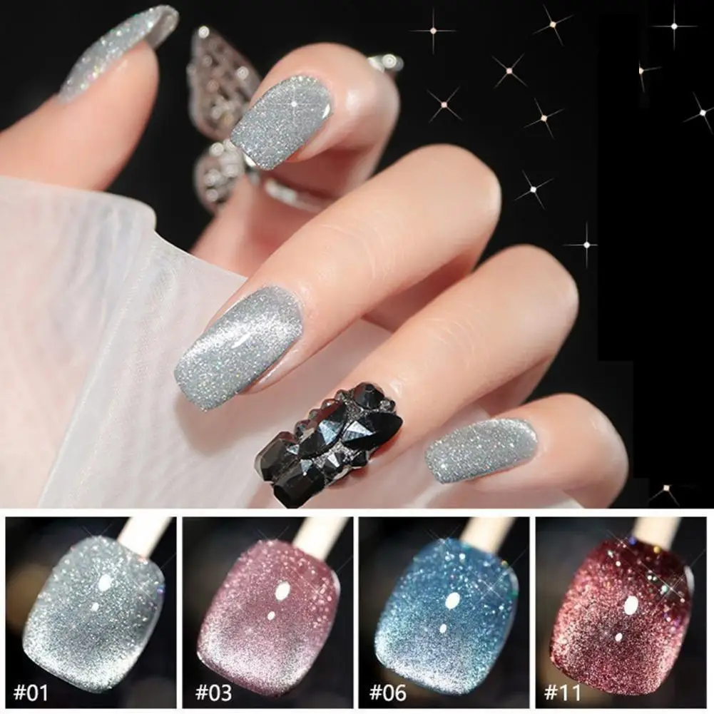 10ml Practical Nail Decoration Shiny DIY Colorful Nail Varnish Gel for Nail Nail Polishing Gel Nail Explosion Gel