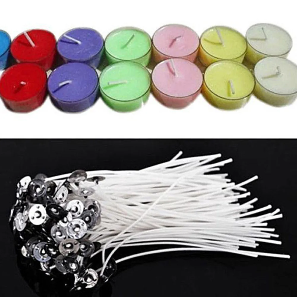 

Light 100 Piece Cotton Candle Wick 20cm Pre-waxed For Candle Making,candle Diy Candle Lamp Birthday Party Supplie