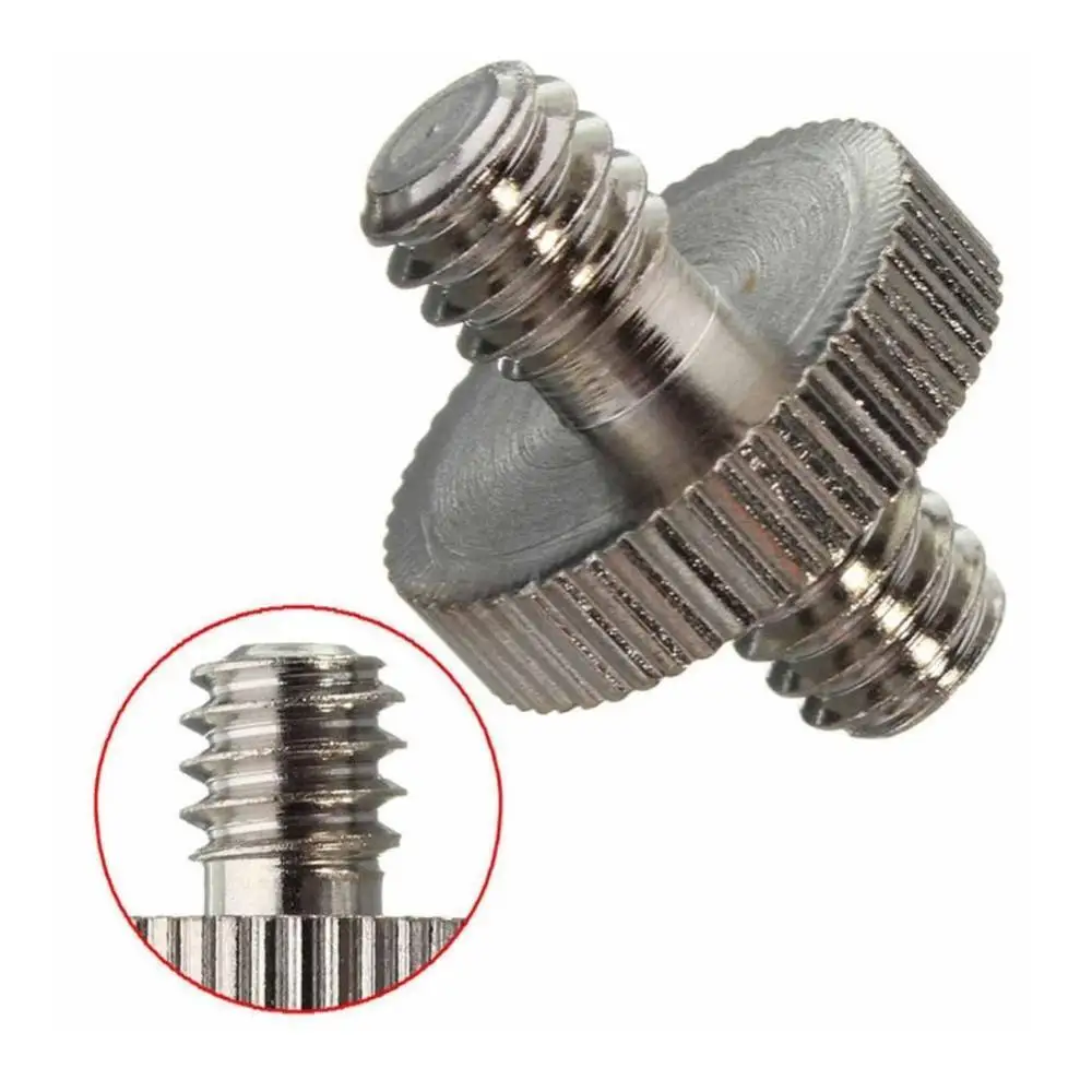 

3PCS 1/4" Male to 1/4" Male Threaded Camera Screw Adapter For Tripod Mount Use Holder R5Y1