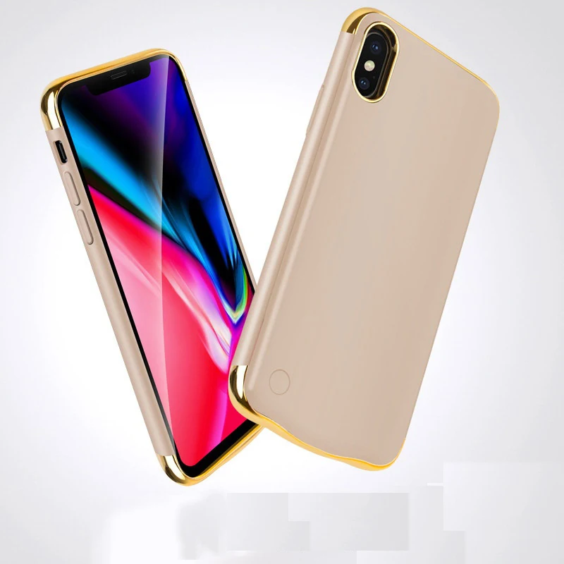 5500/6000 мАч зарядное устройство чехол для iphone X XS XR max внешний аккумулятор зарядки |