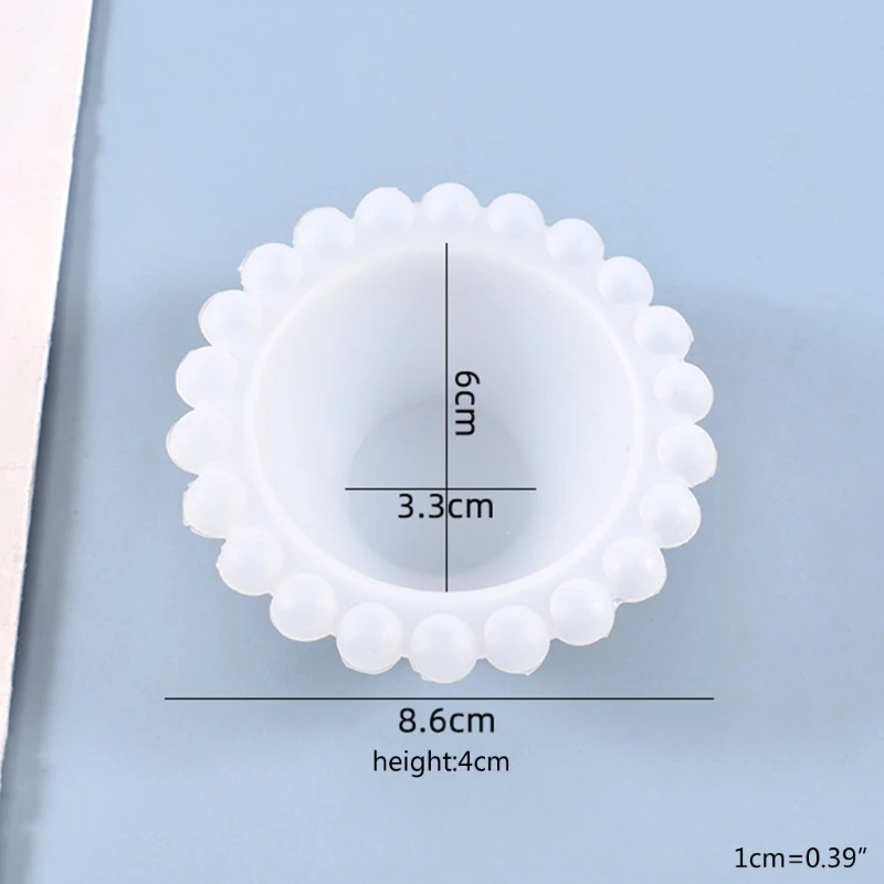 

DIY Crafts Crystal Epoxy Resin Mold Lacework Plate Dish Casting Silicone Mould 875B