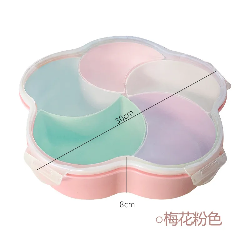 

Fruit Platter Creative Plates Storage Box Dried Fruit Snack Plates Divided Candy Dessert Plate Container