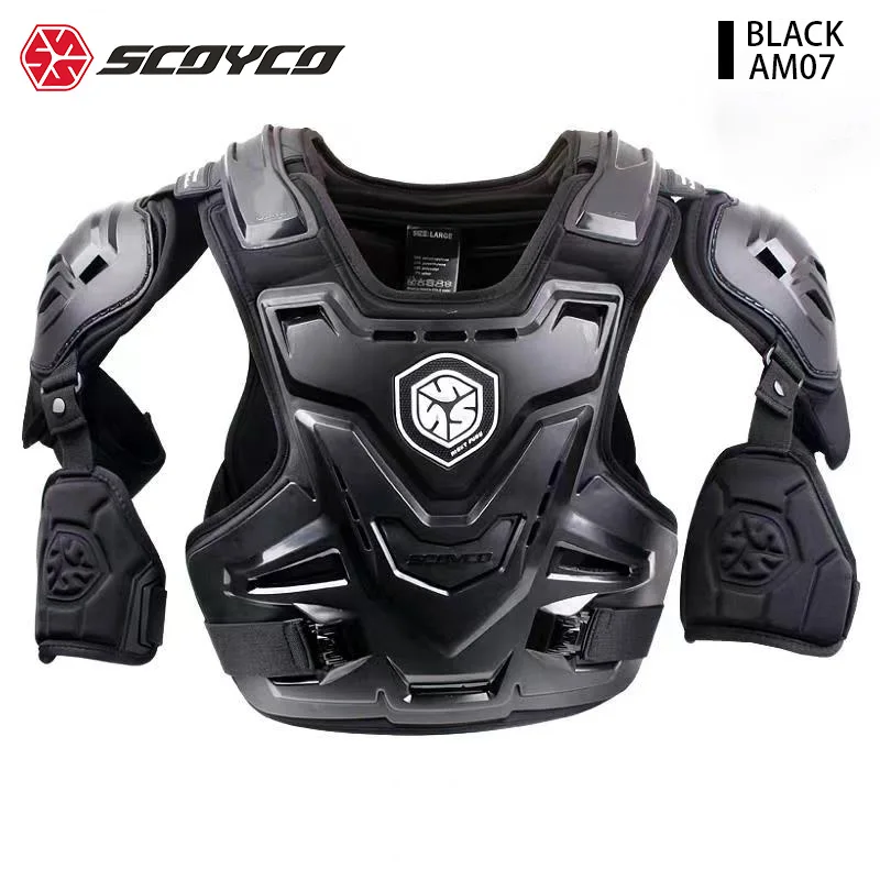 

SCOYCO AM07 Motorcycle Jacket Protective Gear Moto Motocross Protection Jacket Motorcycle Racing Body Armor Jaqueta Motoc