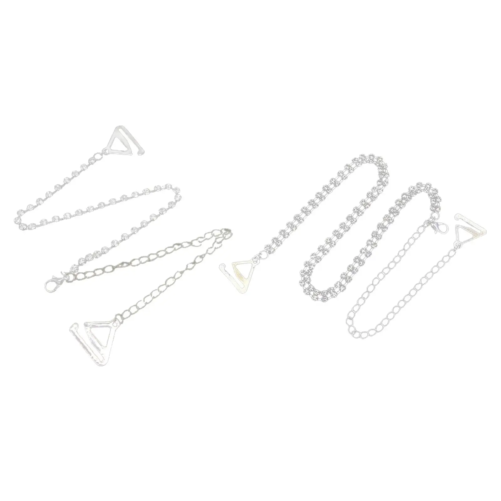 

2Pcs Rhinestone Shoulder Bra Straps Underwear Bra Straps Decorative Non-Skid Replacement Tassel for Women Bra Lady Lothes Dress