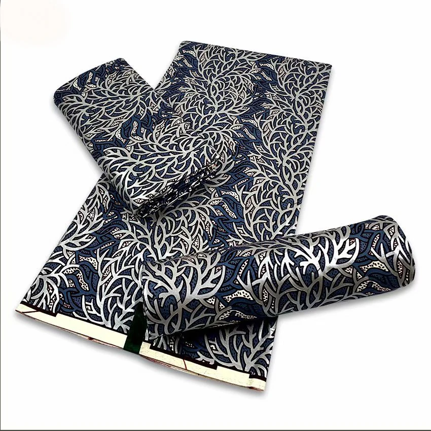 Платья из хлопка с принтом Анкара настоящая мягкая вощеная ткань 100% африканская 6