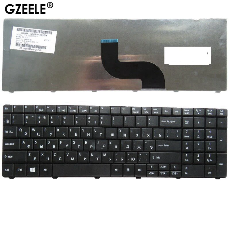 GZEELE New RU Laptop keyboard FOR Acer Aspire E1-571G E1-531 E1-531G E1 521 531 571 E1-521 E1-571 E1-521G Black Russian