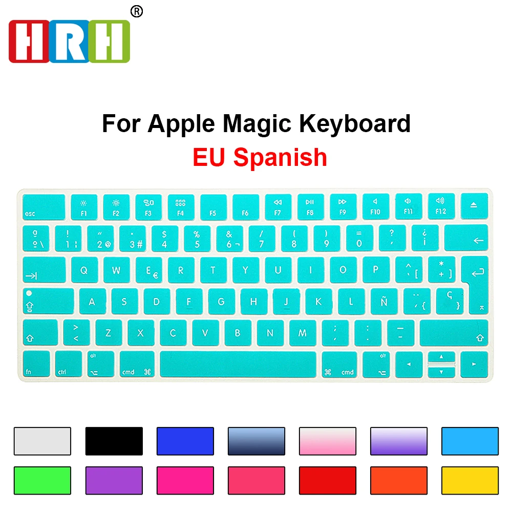 Чехол для клавиатуры HRH Slim ESP с испанской раскладкой силиконовый чехол Apple Magic