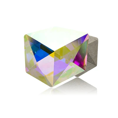 Crystal AB Наклонные кости 9 цветов Смешанные блестящие K9 стеклянные россыпью Стразы высокого качества заостренный назад страз кристалл клей на одежду ремесло ювелирные изделия - Цвет: Crystal AB