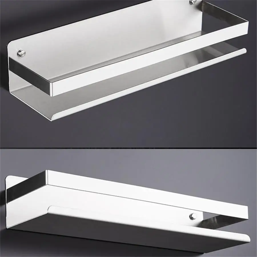 Полка для ванной комнаты квадратные угловые полки из нержавеющей стали вешалка