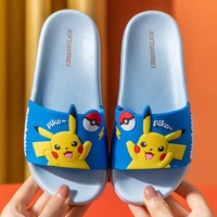 pokemon animation pikachu 3 10 childrens home slippers summer men and women indoor and outdoor beach sandals and slippers