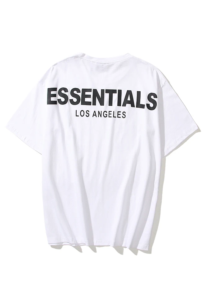 

summer popular FOG ESSENTIALS reflective letter limit high street loose contracted men women t-shirts with short sleeves Tshirt