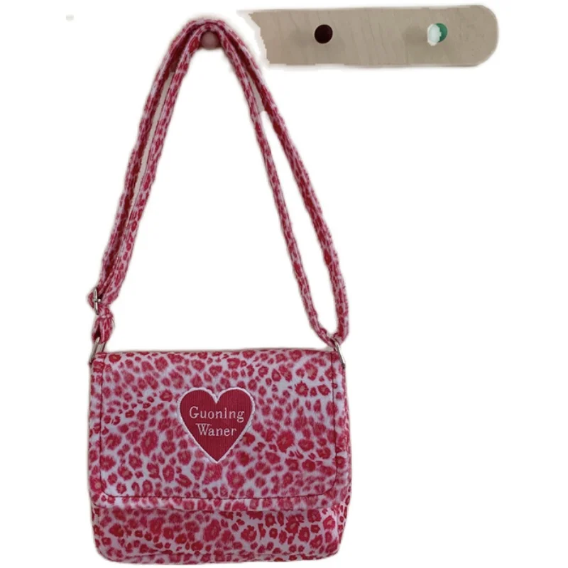 

Fur Bag animal print leopard pink women bag ladies winter warm crossbody bags Large Capacity shoudler Clutch bolsos mujer 2020