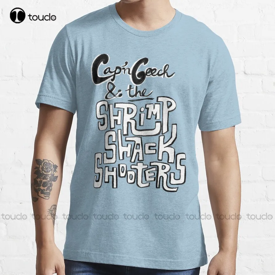 

Cap'n Geech and the Shrimp Shack Shooters T-Shirt men tshirt Custom aldult Teen unisex digital printing xs-5xl All seasons
