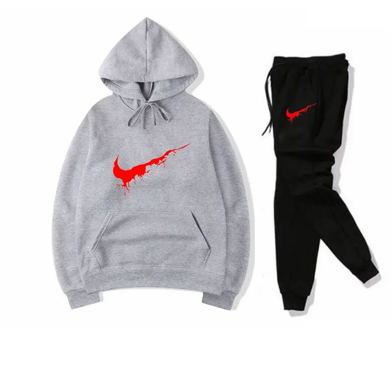 Трикотажные манжеты толстовки Уличная одежда однотонные с капюшоном принтом для