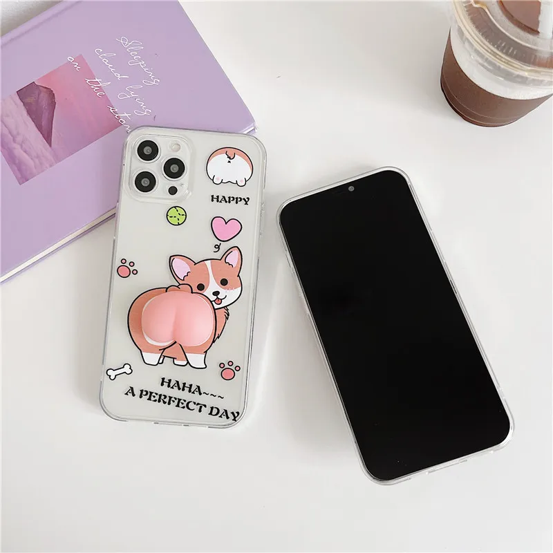 Милый 3D устройства для снятия стресса Чехол мобильного телефона iPhone 12 Pro MAX 11 X XR XS 7